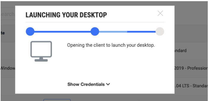 Launching Your Desktop Page